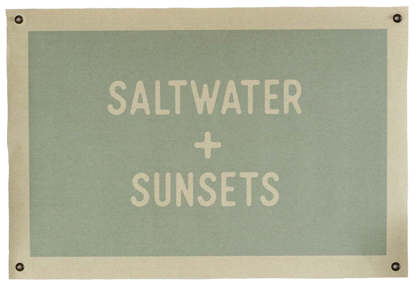 Saltwater + Sunsets | Canvas Banner