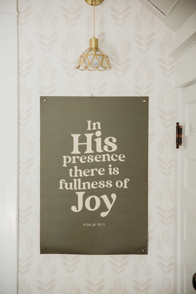 In His Presence | Canvas Banner