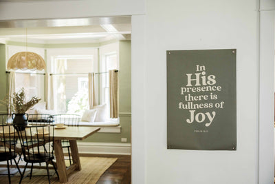 In His Presence | Canvas Banner