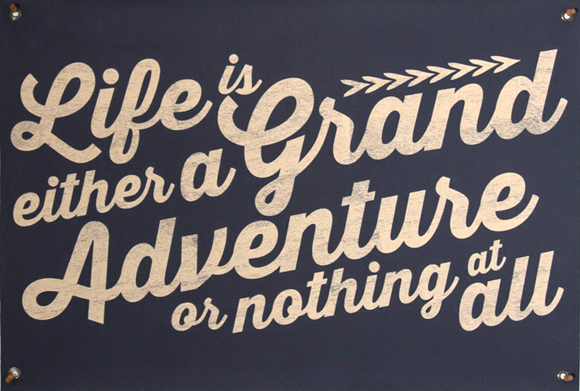 Life is a Grand Adventure | Canvas Banner