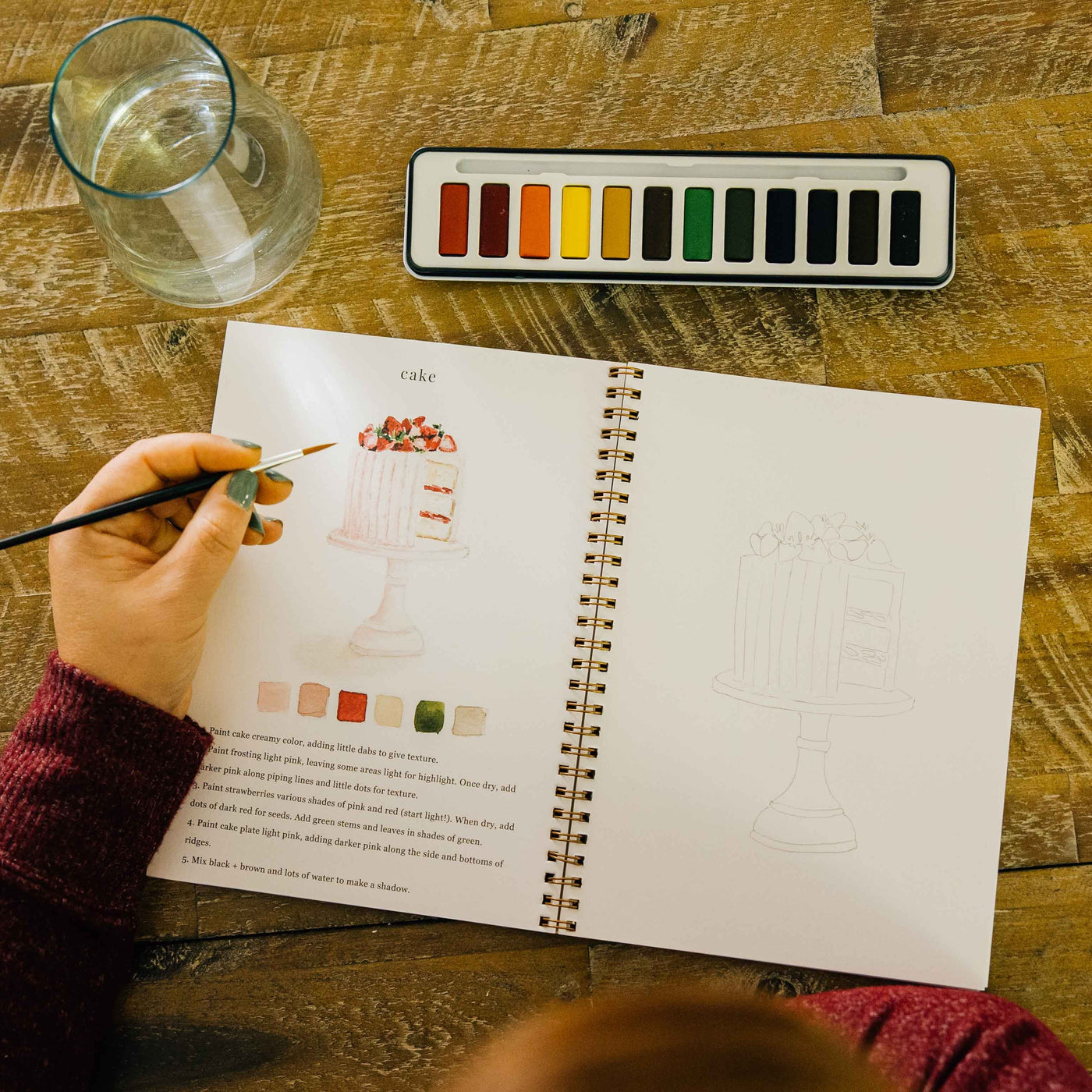 Watercolor Workbook & Paint Set