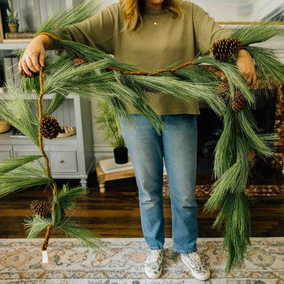 9' Needle Pine Garland