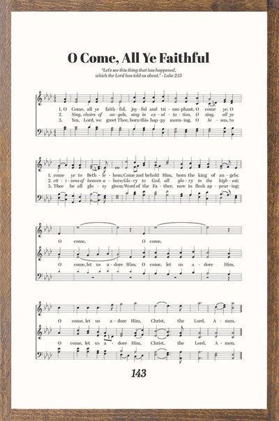 O Come All Ye Faithful | Sheet Music
