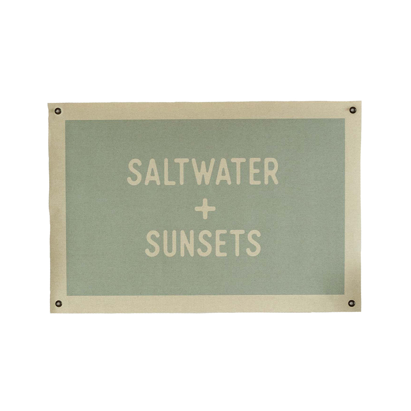 Saltwater + Sunsets | Canvas Banner