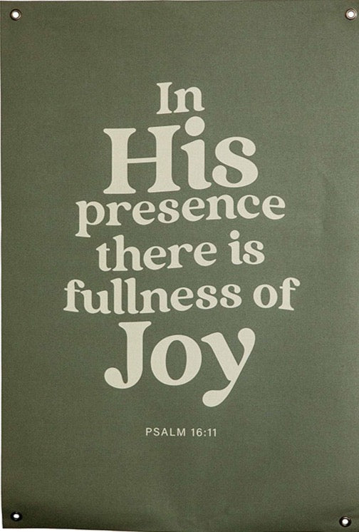 In His Presence | Canvas Banner