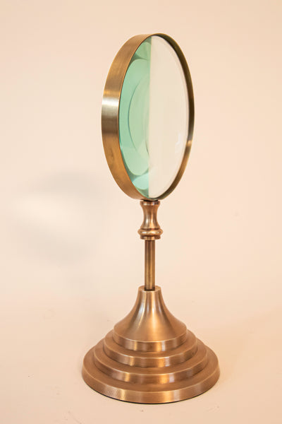 Collins Brass Standing Magnifying Glass