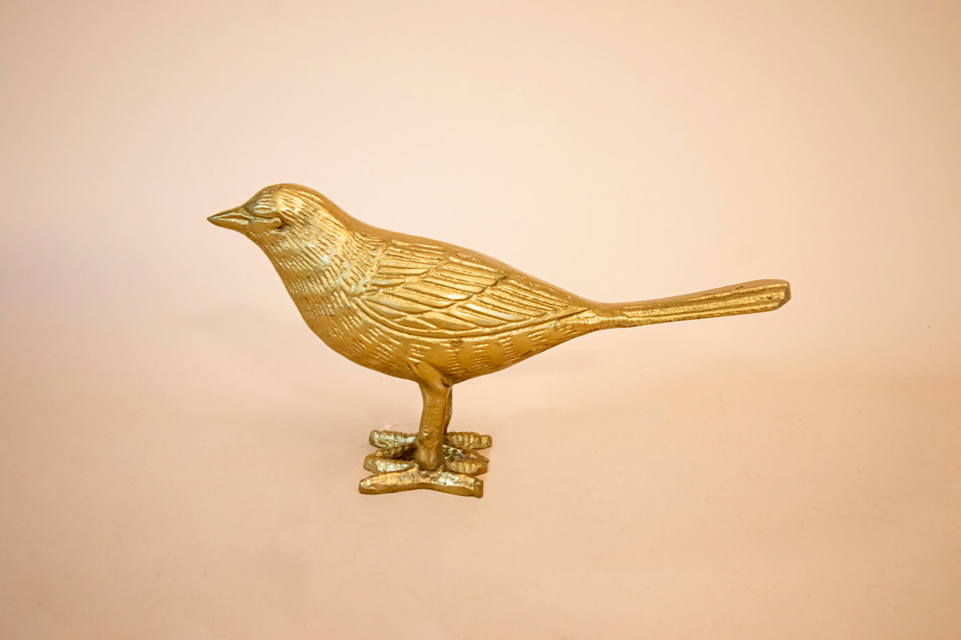 Gold Cast Iron Bird