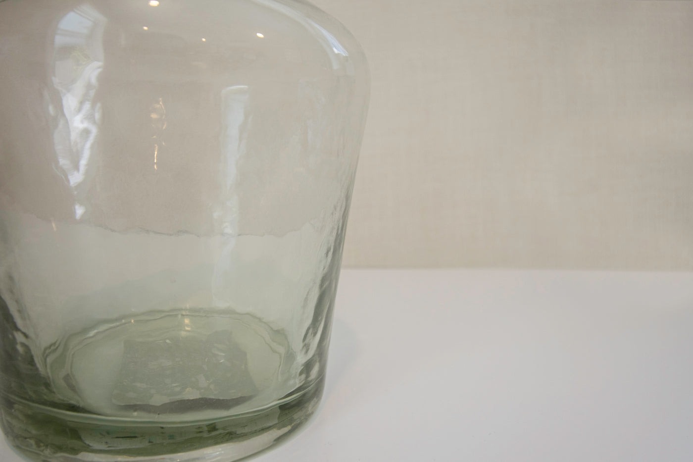 Barely Green Glass Vase