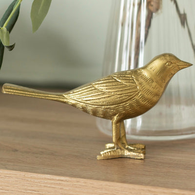 Gold Cast Iron Bird