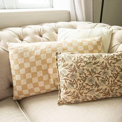 Lora Checkered Pillow