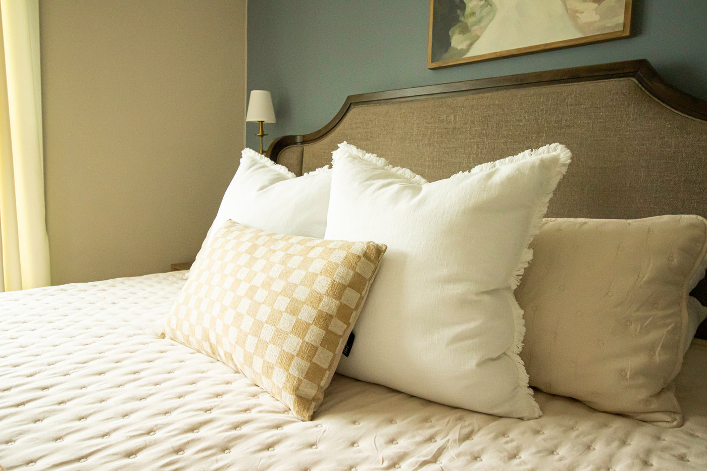 Lora Checkered Pillow