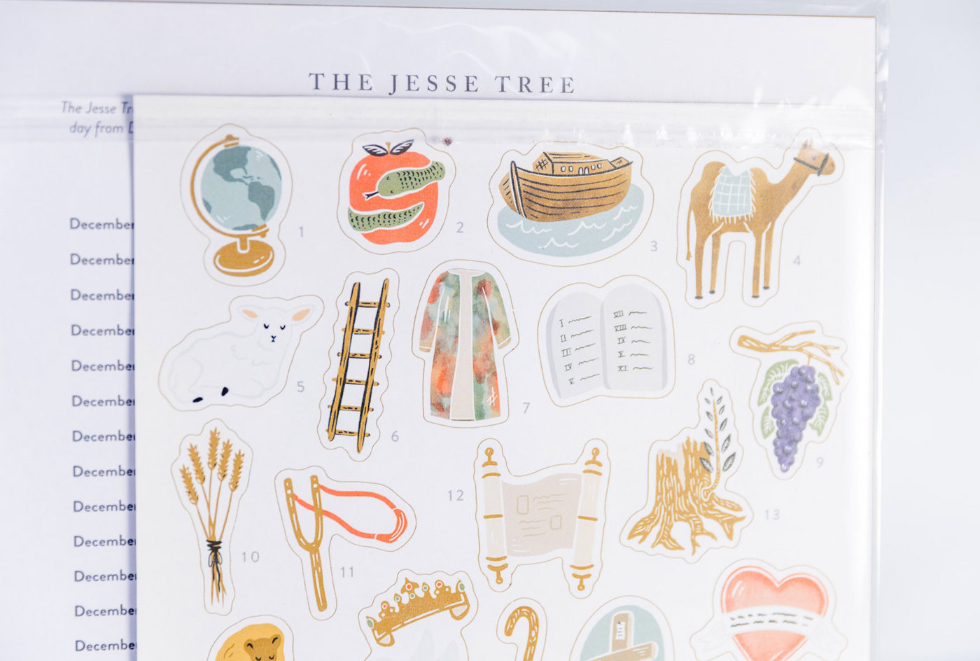 Jesse Tree Sticker Set