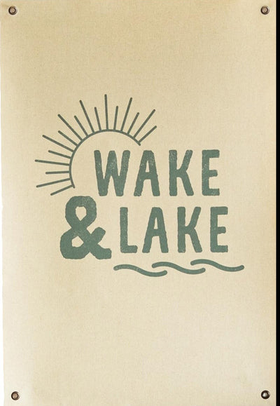 Wake & Lake | Canvas Banner